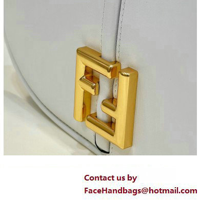 Fendi C Com Medium bag in smooth and full-grain leather White 2023